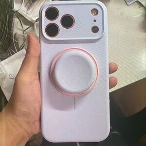White Phone Case with Ring Holder
